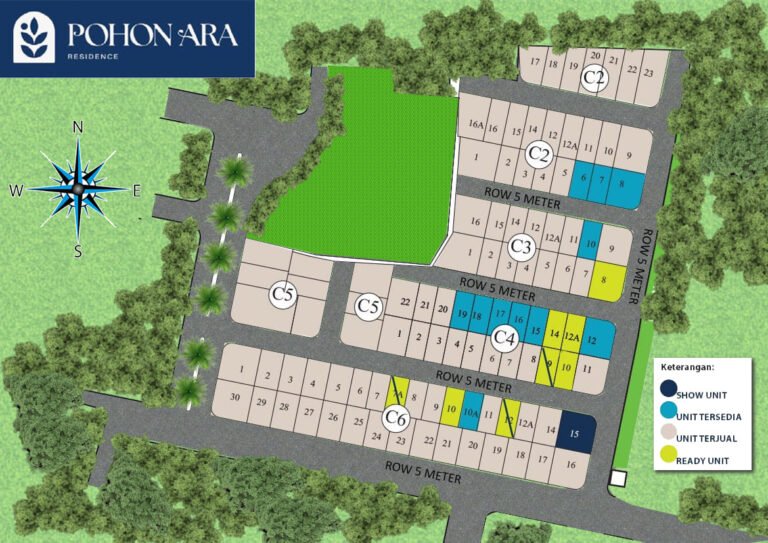 siteplan2 rumah mewah murah modern depok